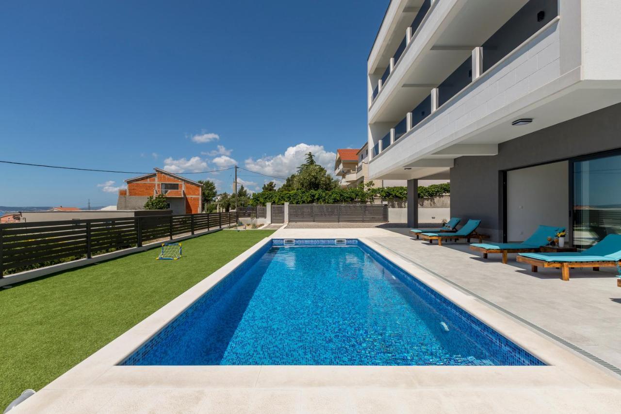 Kaštela Luxury Villa La Nonna Ana - Heated Pool, Sea View, Near Split מראה חיצוני תמונה