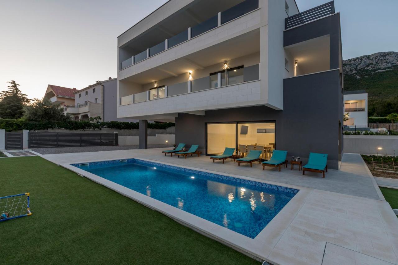 Kaštela Luxury Villa La Nonna Ana - Heated Pool, Sea View, Near Split מראה חיצוני תמונה