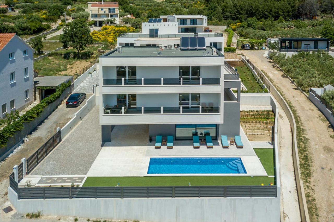 Kaštela Luxury Villa La Nonna Ana - Heated Pool, Sea View, Near Split מראה חיצוני תמונה