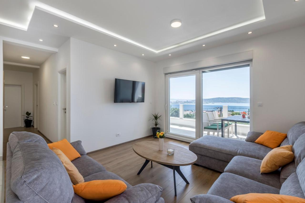 Kaštela Luxury Villa La Nonna Ana - Heated Pool, Sea View, Near Split מראה חיצוני תמונה