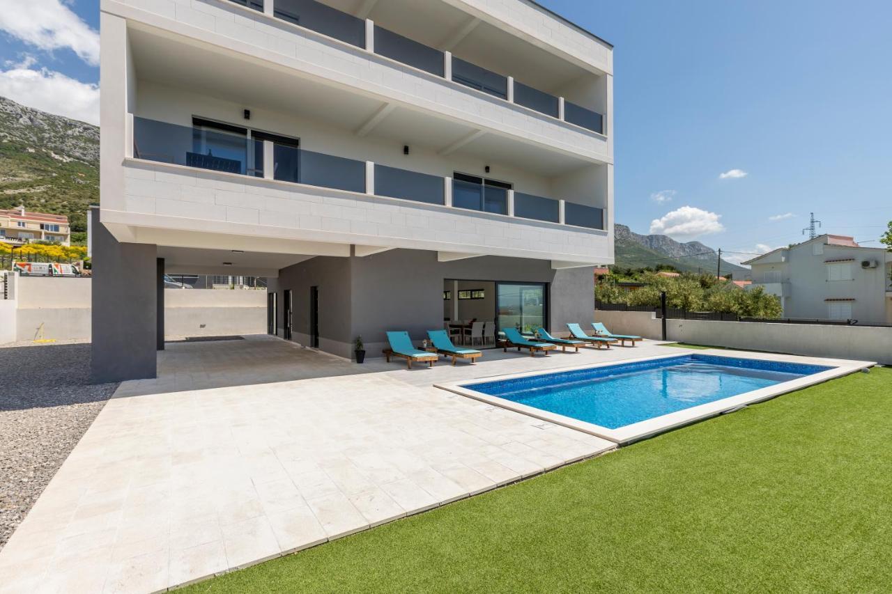 Kaštela Luxury Villa La Nonna Ana - Heated Pool, Sea View, Near Split מראה חיצוני תמונה