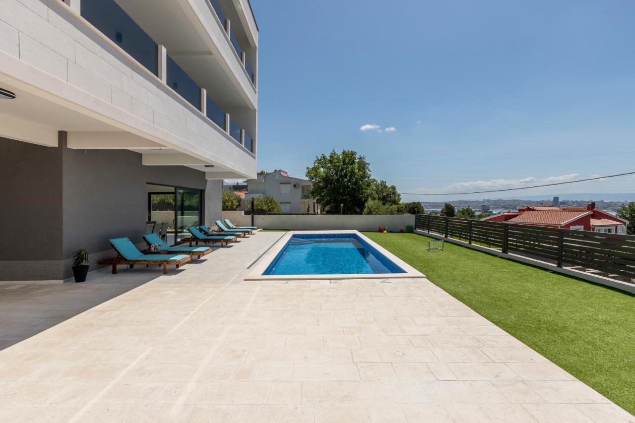 Kaštela Luxury Villa La Nonna Ana - Heated Pool, Sea View, Near Split מראה חיצוני תמונה