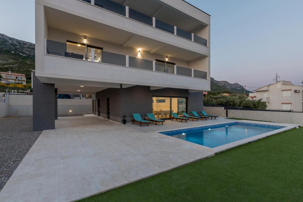 Kaštela Luxury Villa La Nonna Ana - Heated Pool, Sea View, Near Split מראה חיצוני תמונה
